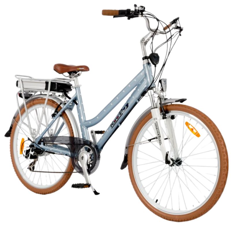 RooDog Polka Dot Women's Step Through Electric Bike
