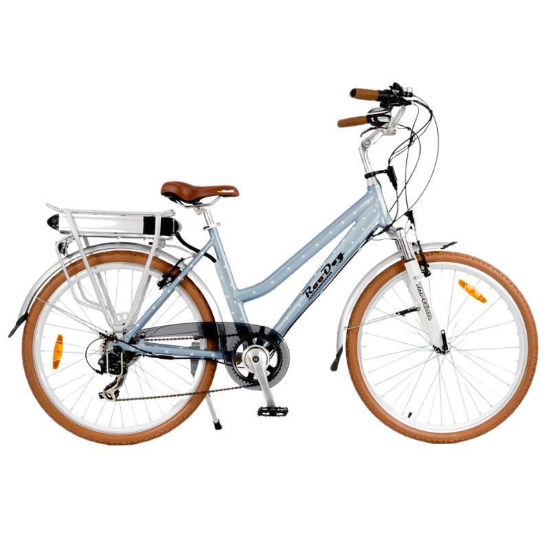 RooDog Polka Dot Women's Step Through Electric Bike