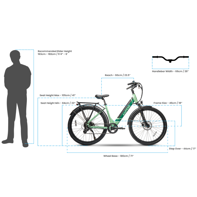 Ampere Deluxe Step Through Electric Bike