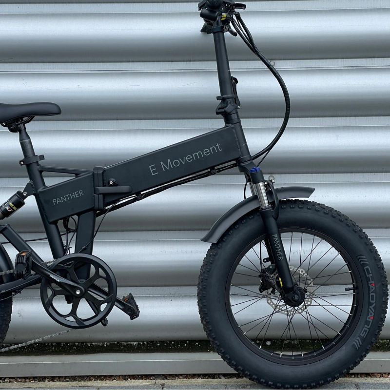 panther e bike klapprad E-Movement Panther v4.2 Fat Tyre Folding Electric Bike 500W