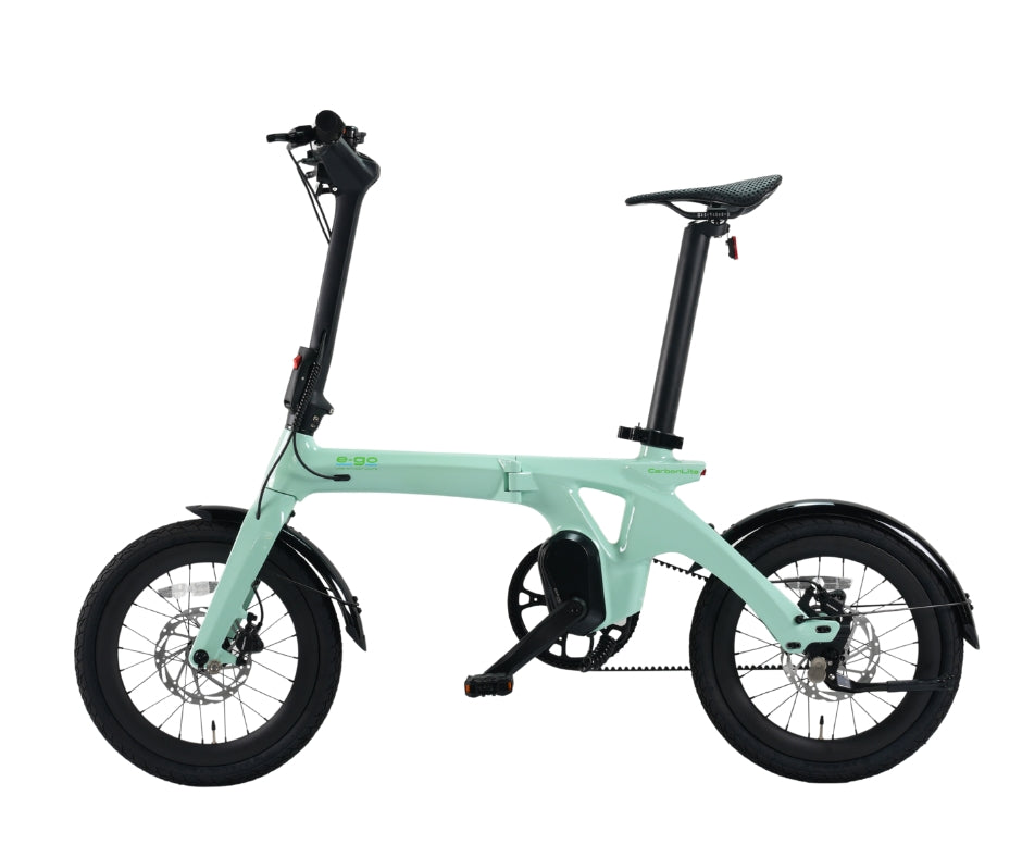 electric bicycle aliexpress E-Go Carbon Lite Folding Mid Drive Electric Bike 250W – Eco Bike Co