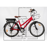 RooDog Polka Dot Women's Step Through Electric Bike
