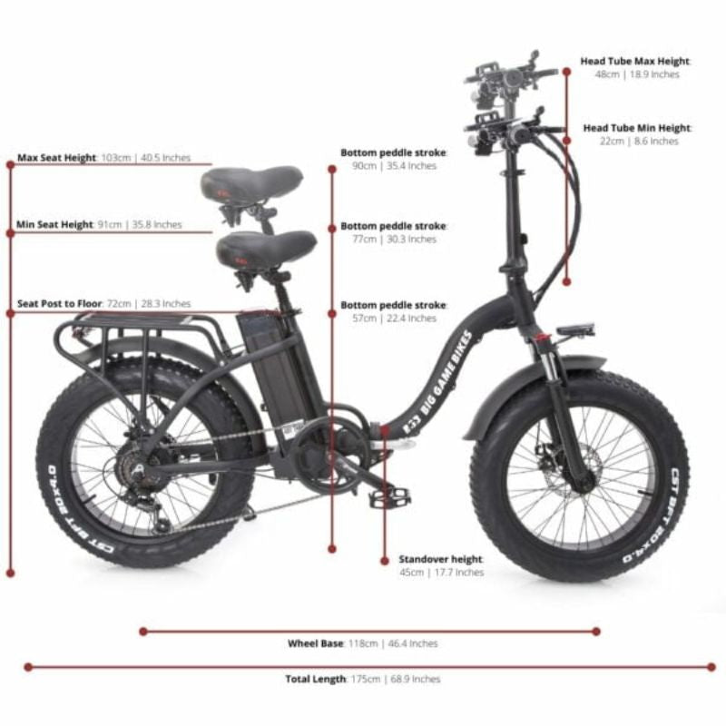 Big Game Bikes Impala Fat Tyre Electric Bike 750W