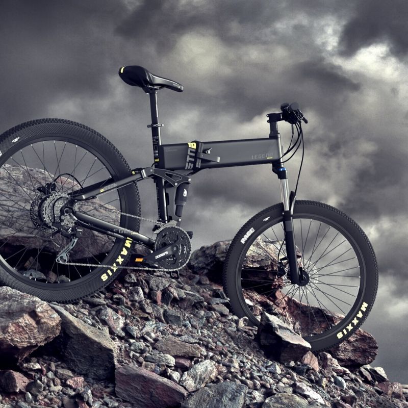 etna mountainbike Legend Etna Smart Folding Electric Mountain Bike