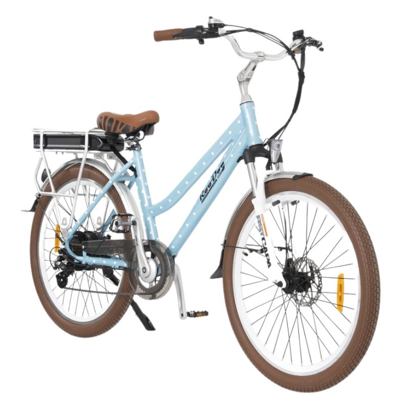 RooDog Polka Dot Women's Step Through Electric Bike