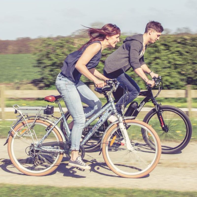 RooDog Polka Dot Women's Step Through Electric Bike